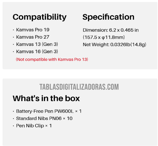 Lapiz Huion PW600L 4.0 - Imagen 3